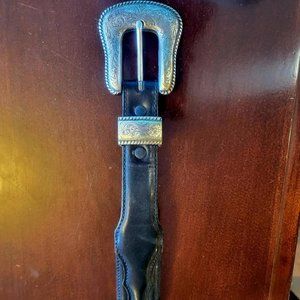 Women's Resistol black leather belt size 32